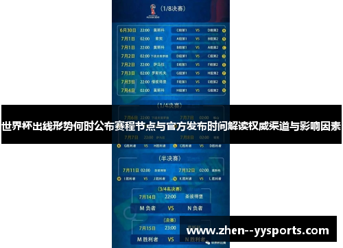 世界杯出线形势何时公布赛程节点与官方发布时间解读权威渠道与影响因素
